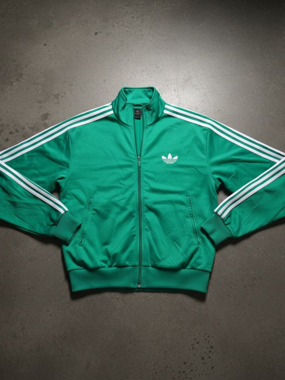 📌 Vintage Adidas Originals Firebird Green Track Jacket L - Picture 2 of 8